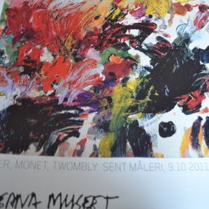 Cy Twombly original Exhibition Poster
