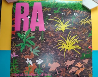 David hockney the arrival of spring large poster with free vintage lithograph