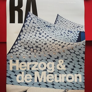 Póster de la exposición Herzog & de Meuron