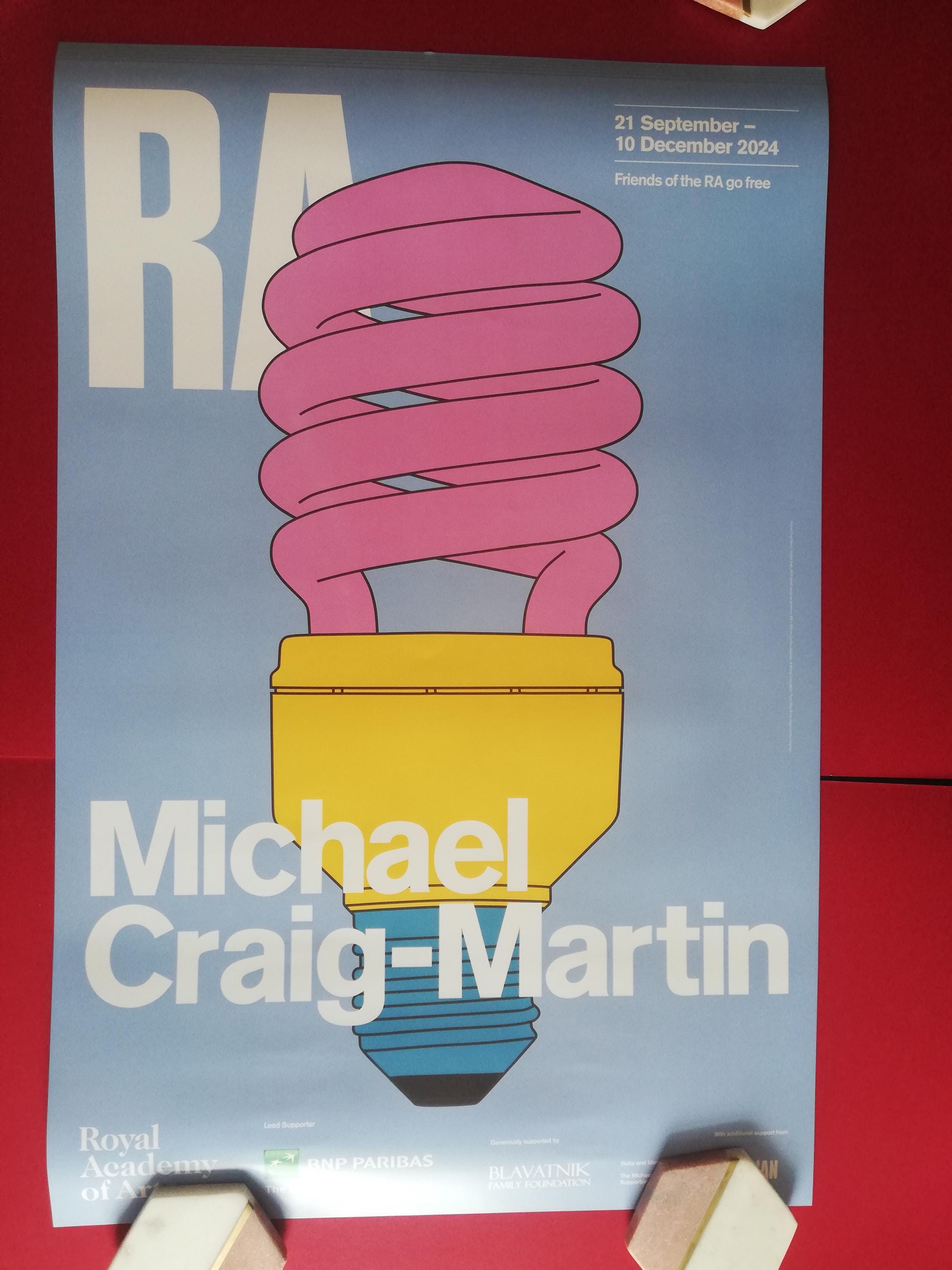 マイケル・クレイグ＝マーティン「無題（電球）」展ポスター - Etsy 日本