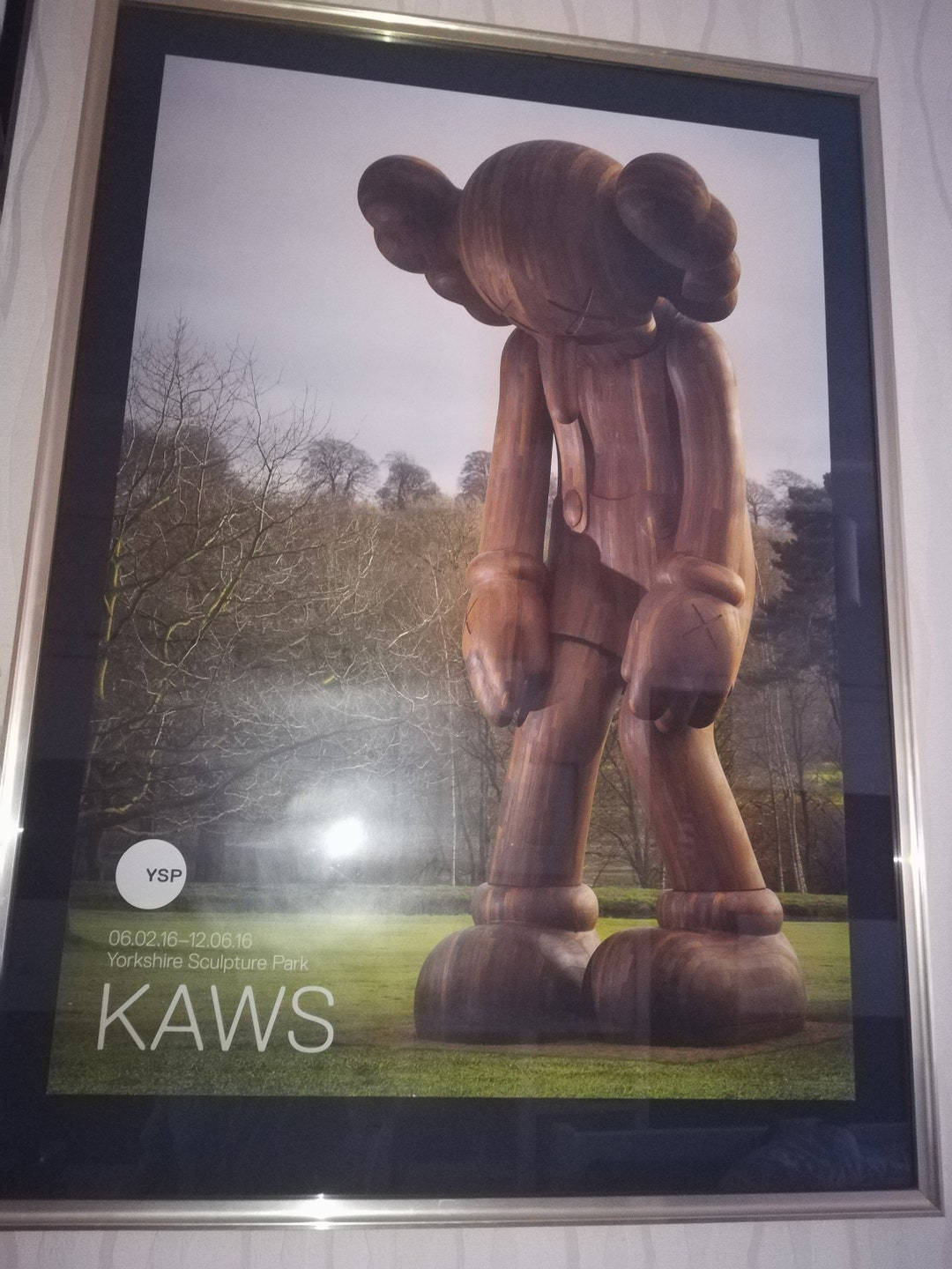 Kaws Yorkshire Sculpture Park Poster Spring With Receipt Etsy Canada