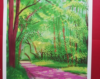 28th April 2011 (The Arrival of Spring) by David Hockney Poster