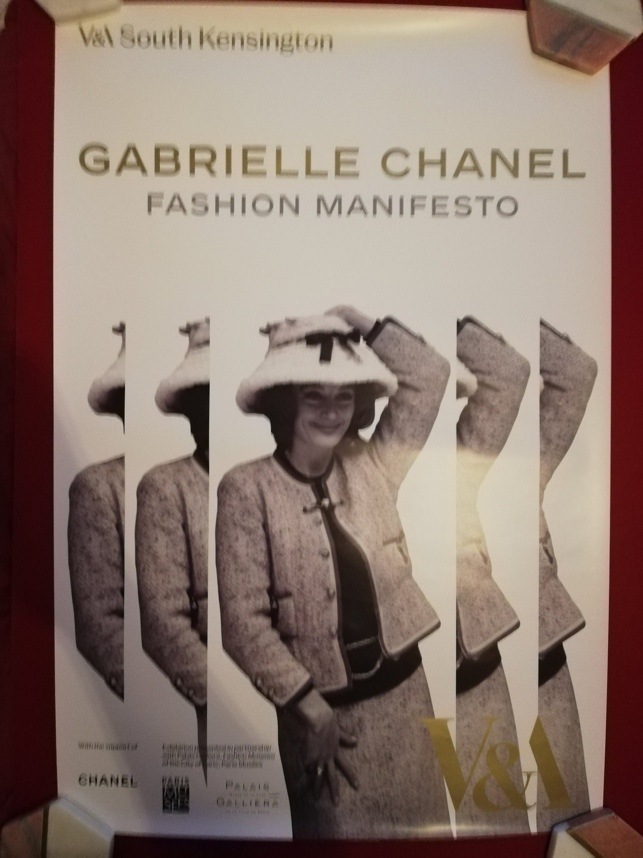 Gabrielle Chanel V and A Exhibition Poster - Fashion Manifesto - Etsy