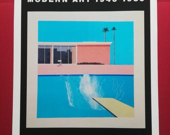 David Hockney A Bigger Splash Vintage Gallery Exhibition