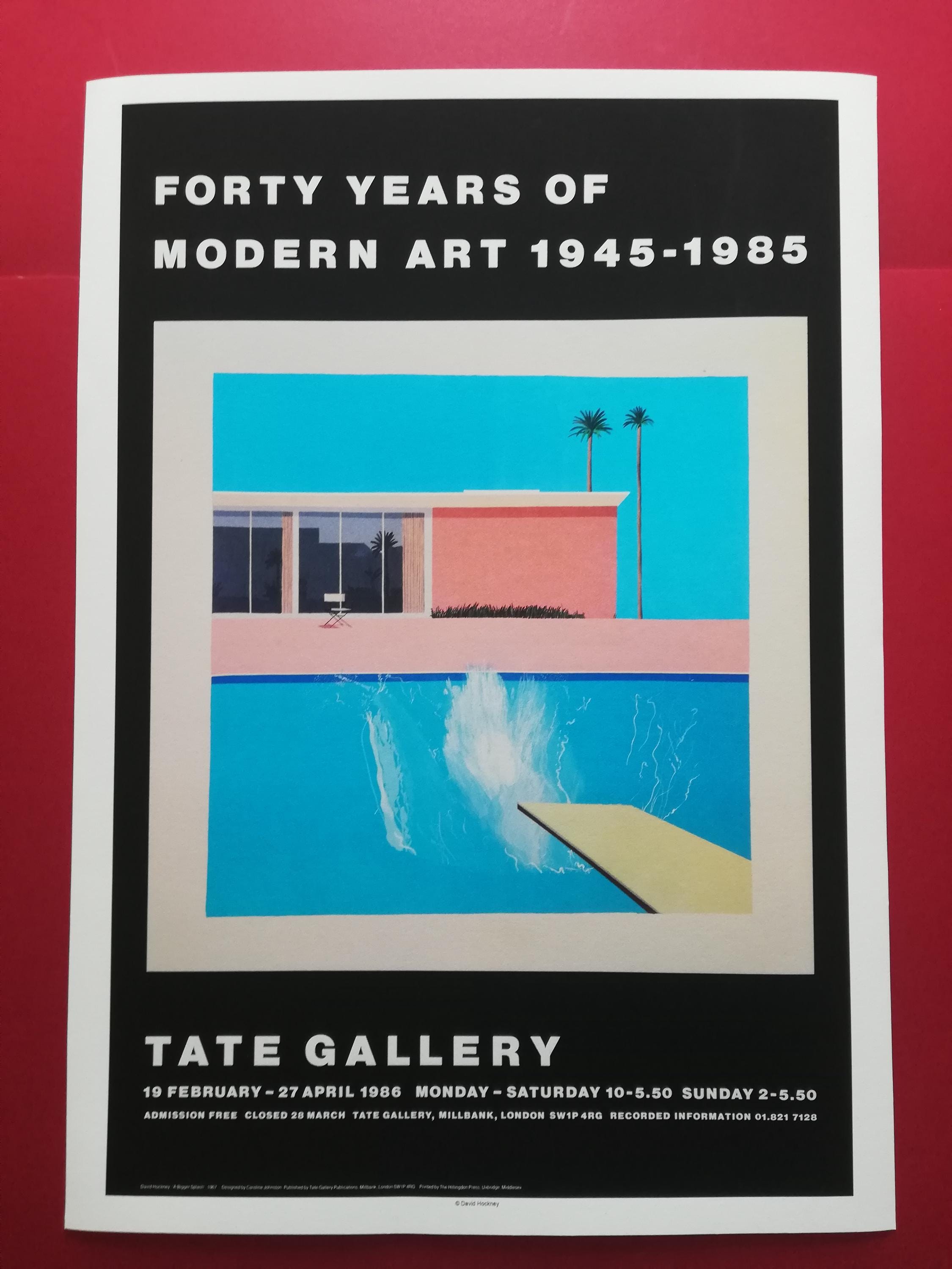 David Hockney A Bigger Splash Forty Years of Modern Art 1986