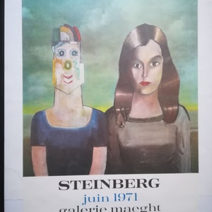 Steinberg Saul 1971 original exhibition poster