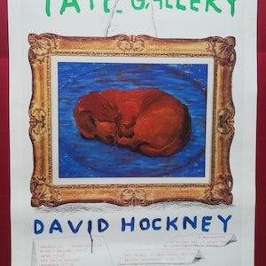 David hockney dachshund poster - Etsy 日本