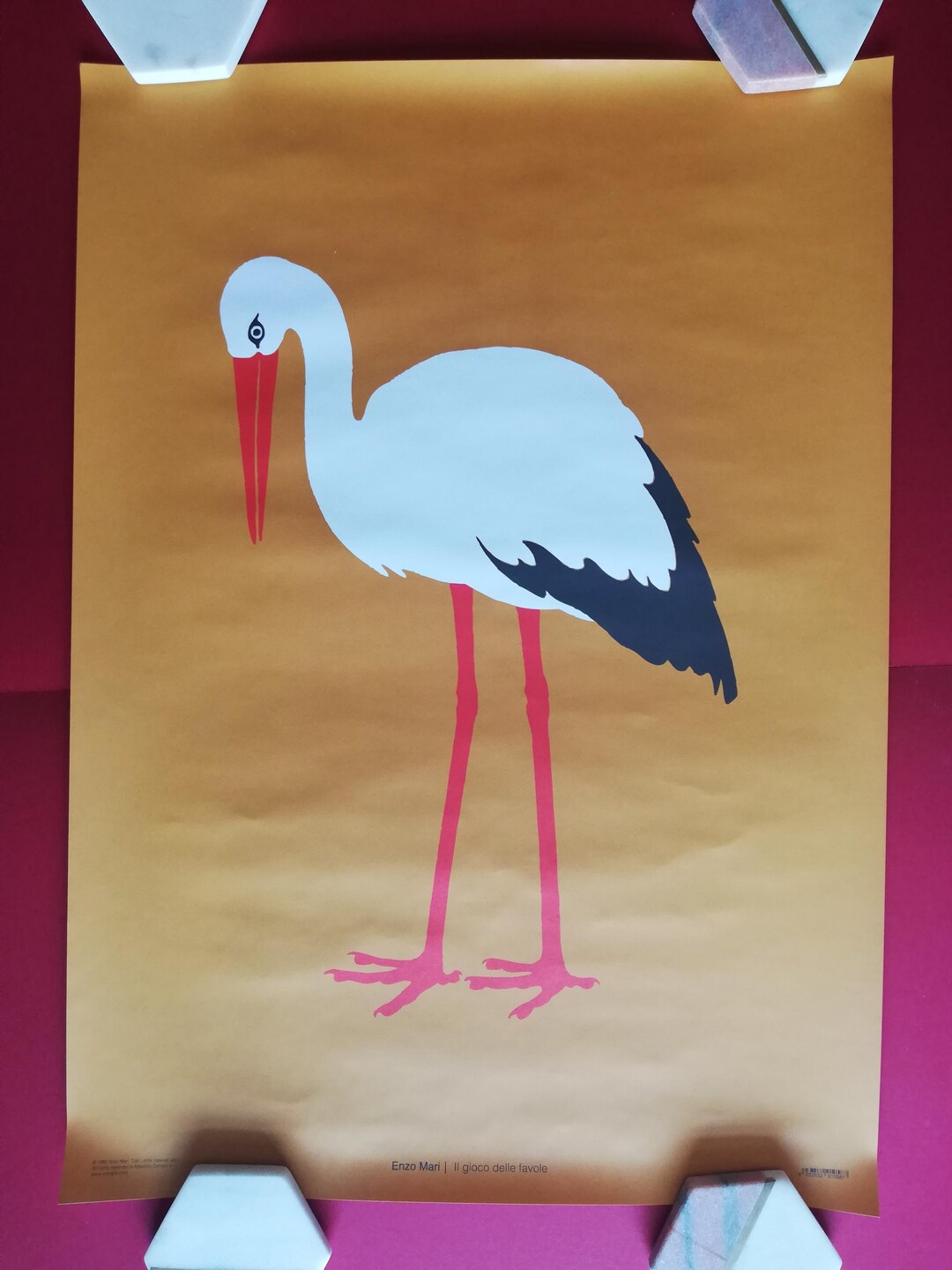 エンツォ・マリのコウノトリのポスター - Etsy 日本