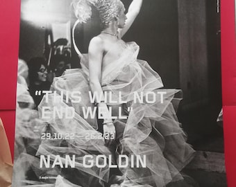 Original Nan Goldin Exhibition Poster - the Hug - Stunning Museum