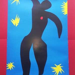Henri Matisse, Icarus the metropolitan museum of art vintage exhibition poster from 1986