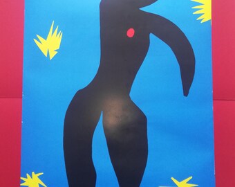 Henri Matisse, Icarus the metropolitan museum of art vintage exhibition poster from 1986