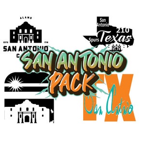 San Antonio Design Pack svg - cut file - san antonio svg - 210 - cricut -  png - print and cut