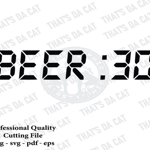 Beer 30 - Cut File - Cricut - Beer SVG - PNG