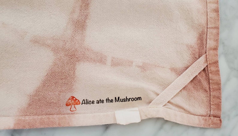 finger tip towel tea towel Natural dyed flour sack towel Shibori /& tiedye. Eco friendly lunch bag place mat kitchen towel guest towel