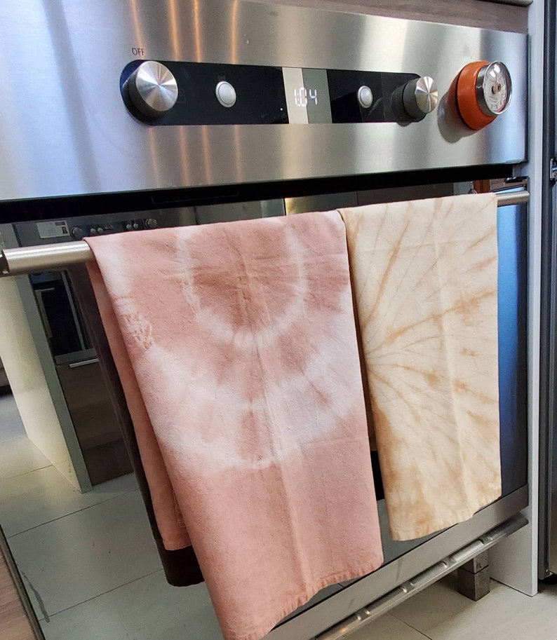 finger tip towel tea towel Natural dyed flour sack towel Shibori /& tiedye. Eco friendly lunch bag place mat kitchen towel guest towel