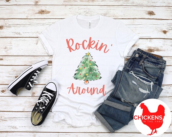 Funny Chickens Christmas Tree Tee Ornament Decor Gift T-Shirt Funny Chickens Christmas Tree Tee Ornament Decor Gift T-Shirt