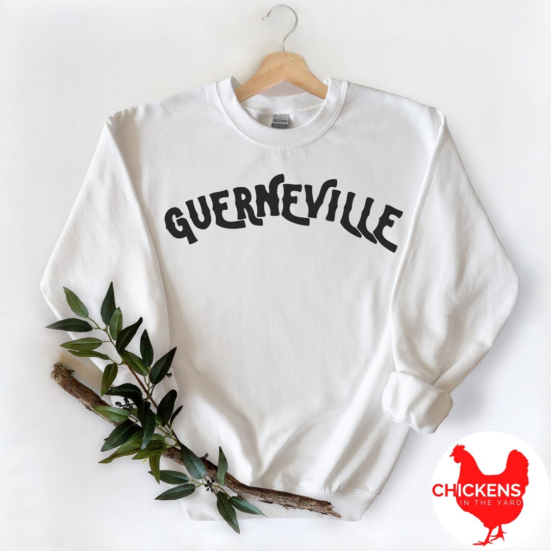 Guerneville Sweatshirt, California, Tshirt, White, Black, Sports