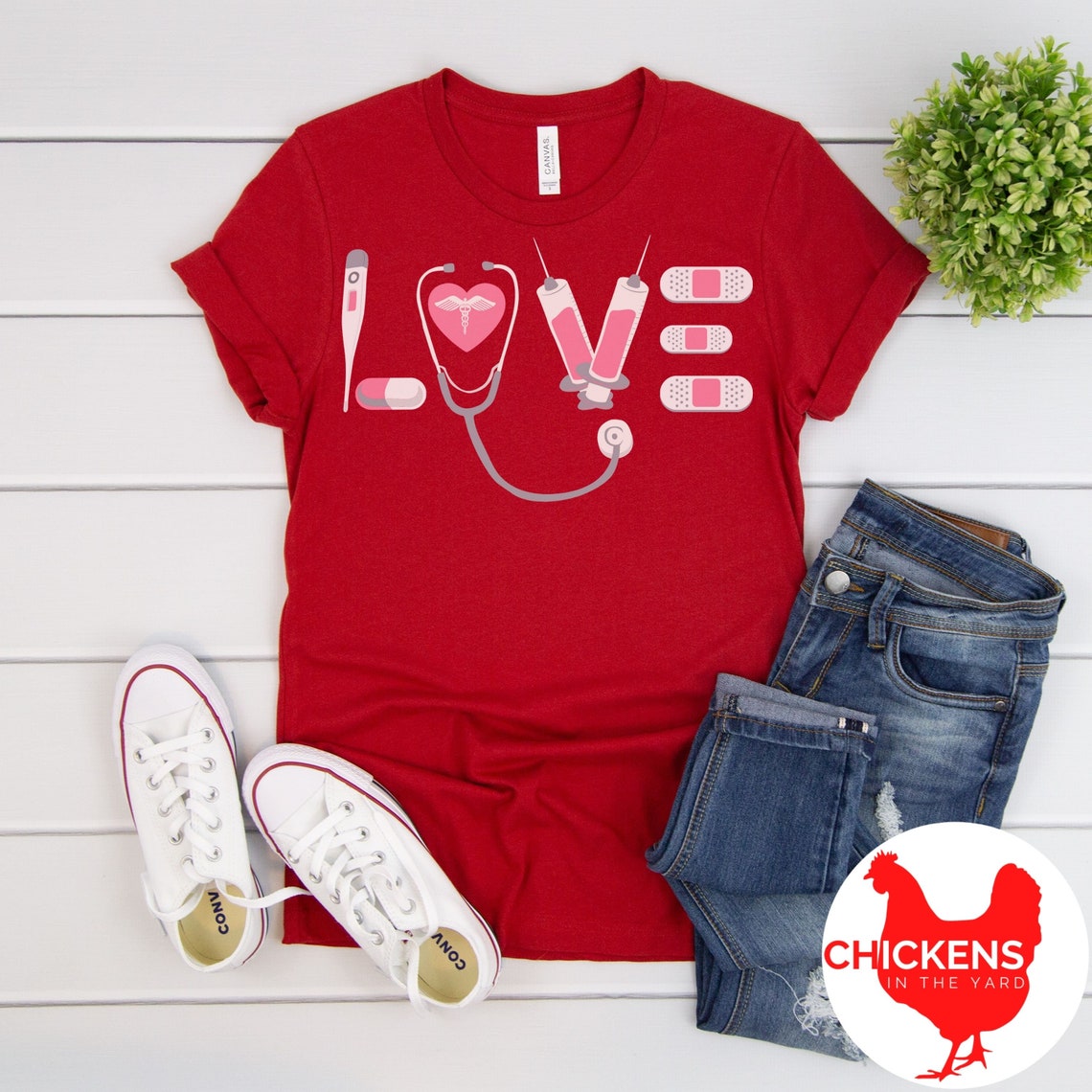 Nurse Love Valentines Shirt Nurse Life Shirt Valentines | Etsy