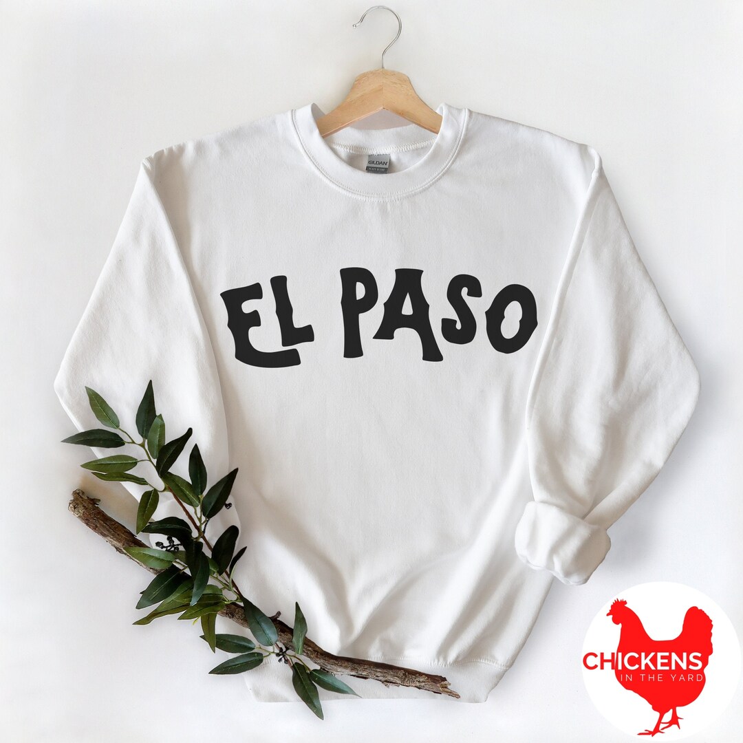 El Paso Sweatshirt Texas T Shirt White Black Sports Etsy 日本