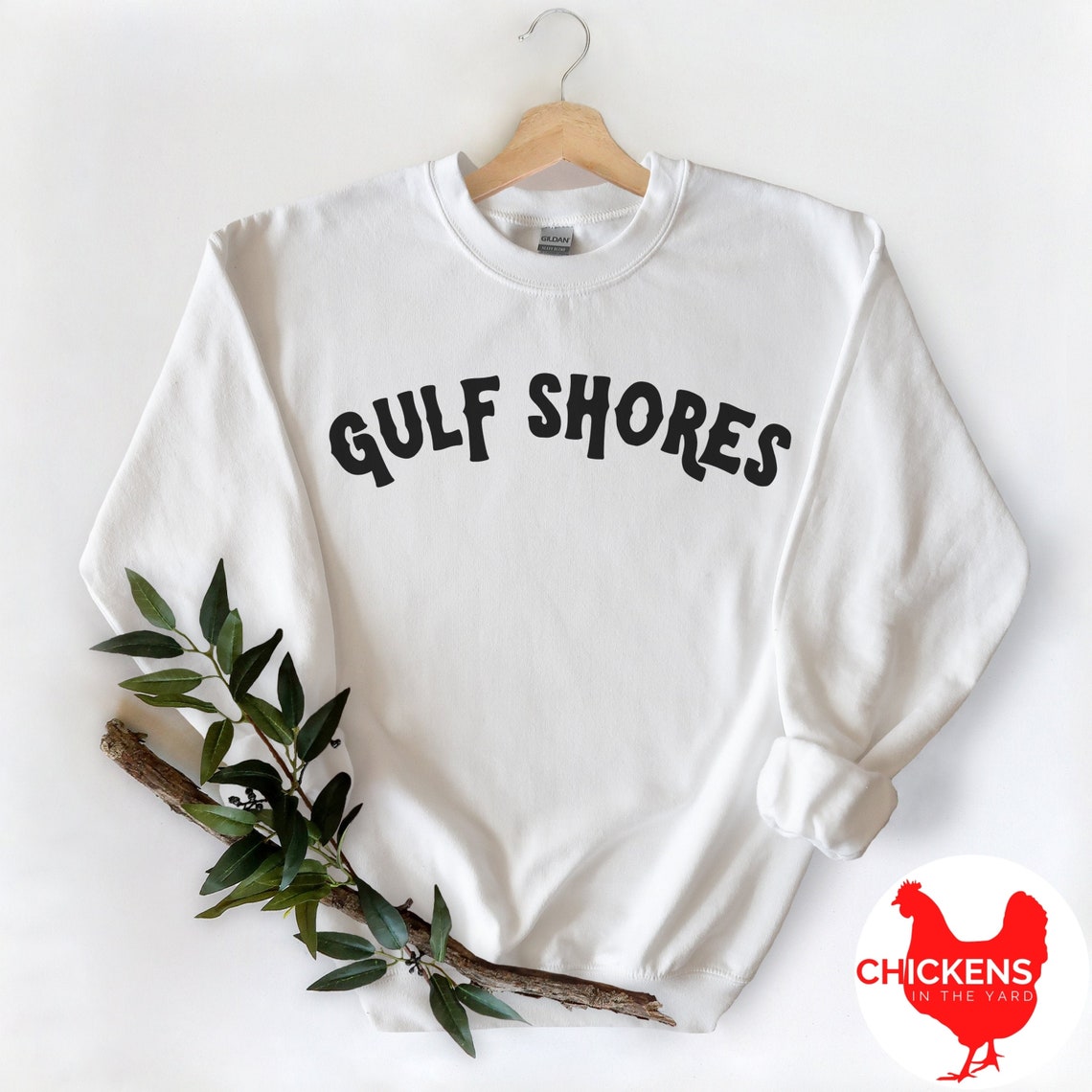 Gulf Shores sweatshirt Alabama tshirt white black Etsy