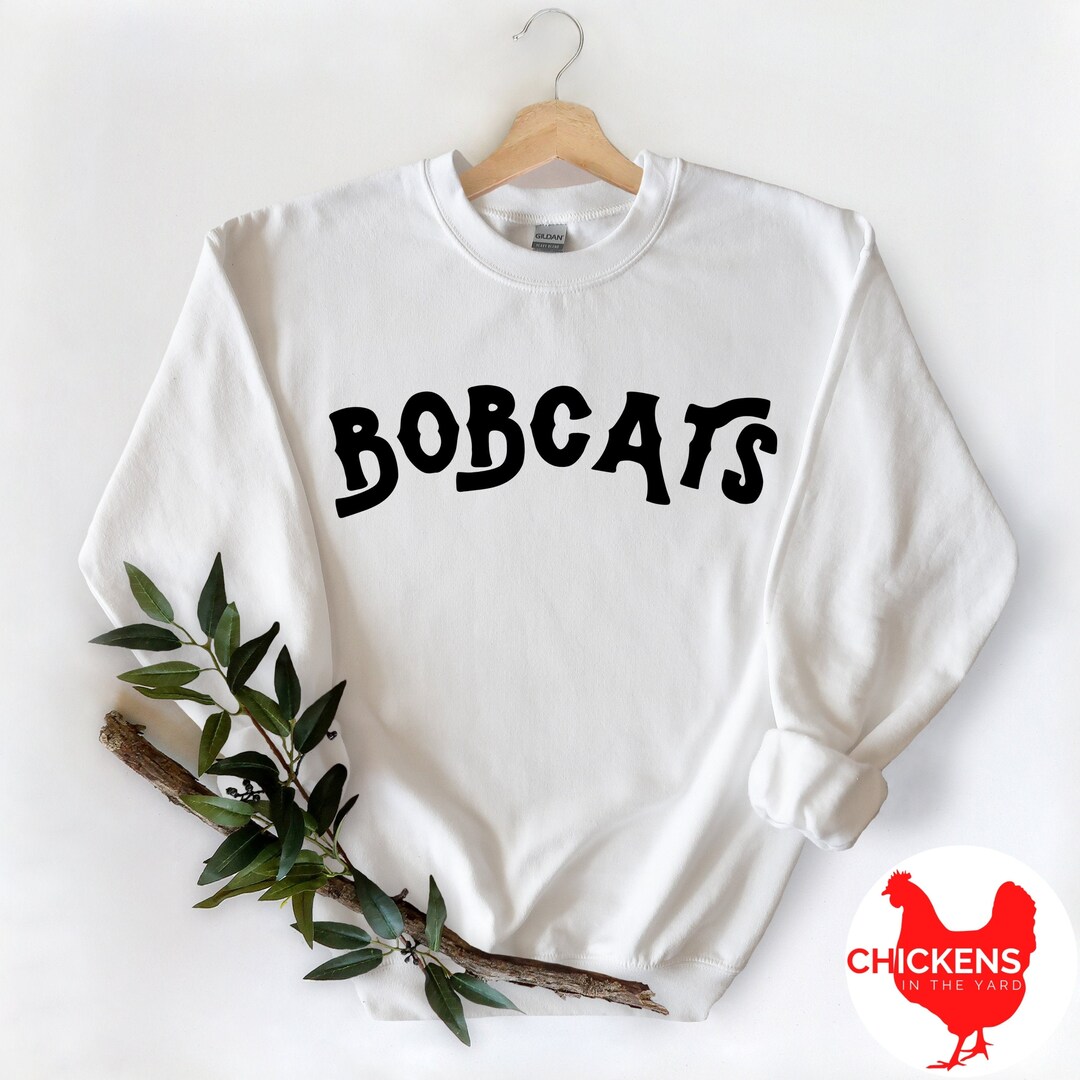 Bobcats Sweatshirt, Football, Basketball, Womens, Gameday, White