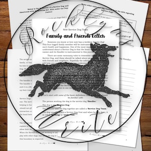 Diensthund Team - Familie und Freunde Brief (PDF Printable)