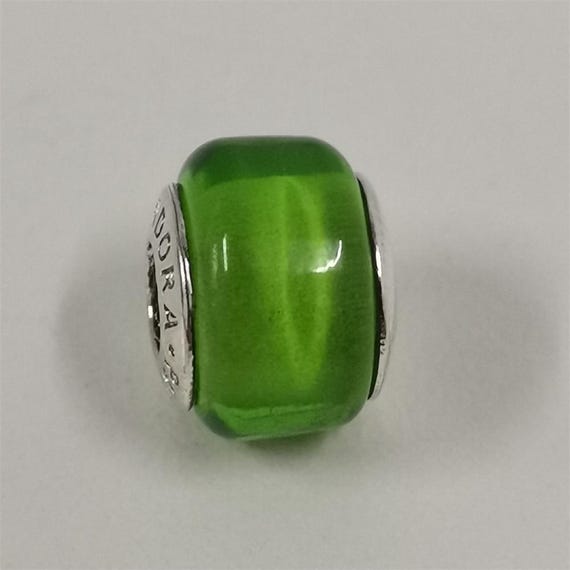 Pandora Green Mini Murano Glass Charm UK
