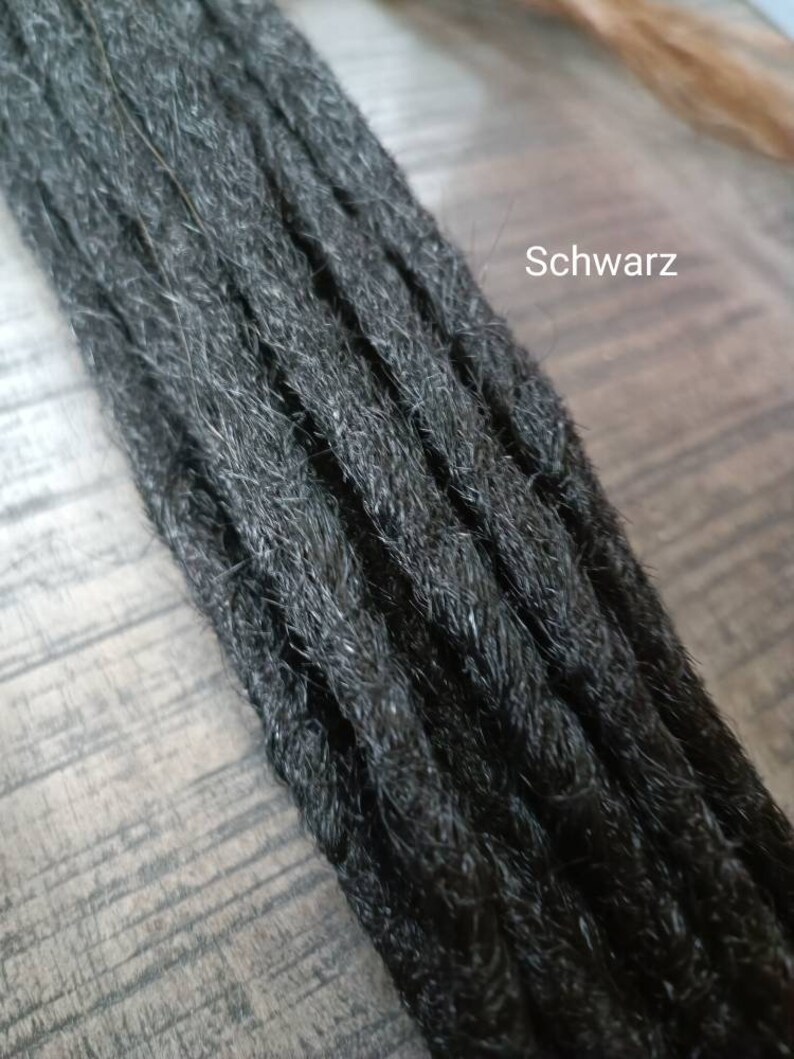 5 STK 55-60 8-9mm Dreadlocks Echthaar, Versandbereit, Bild 8