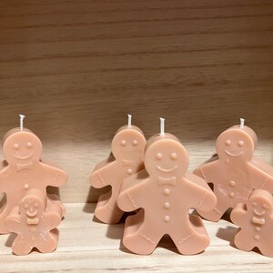 Gingerbread man candle