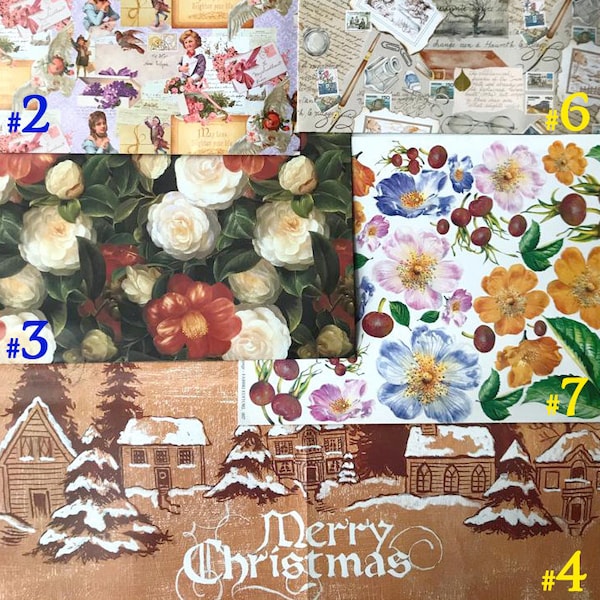 Christmas Rice Paper - Etsy