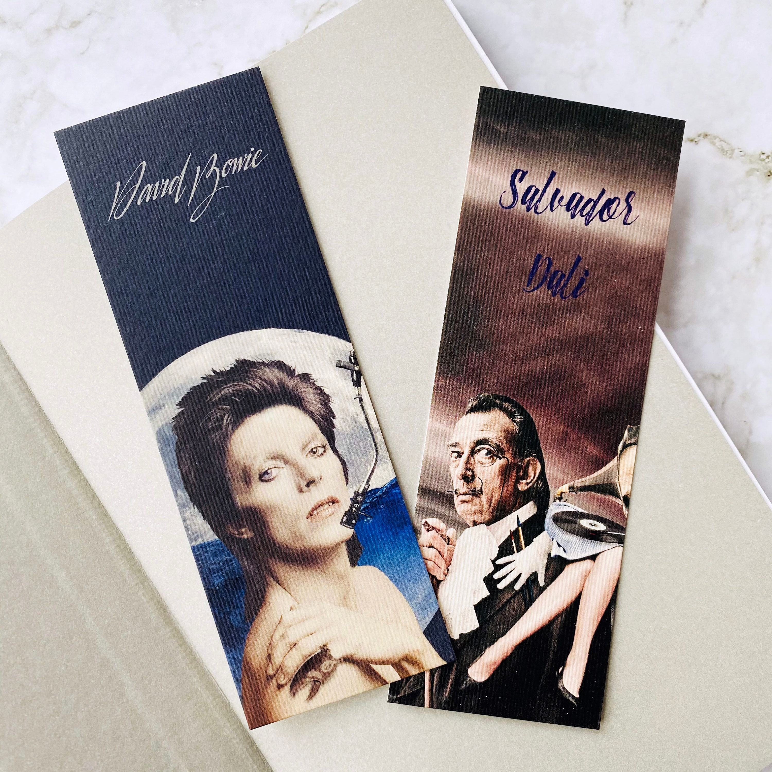 Dawid Bowie Salvador Dali Bookmark Page Mark Book Separator - Etsy