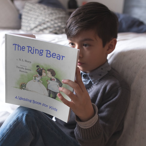 Ring Bearer / Gift for Kids in Wedding / Children's Illustrated Softcover Autographed Picture Book