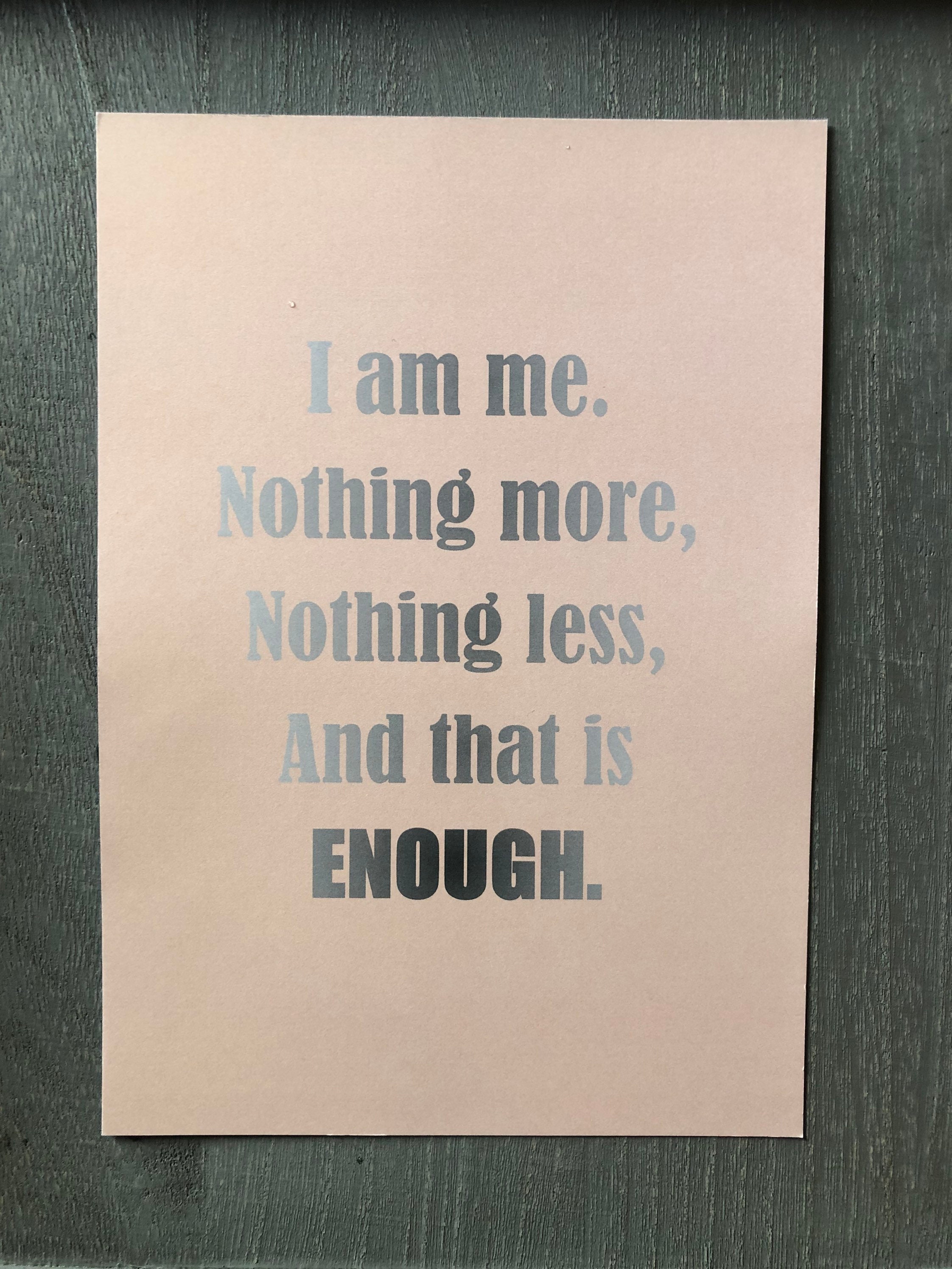 i am enough essay