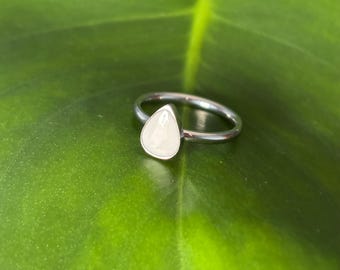 Breastmilk Ring, Ash Ring, Hair Keepsake Ring – Classic Minimalist Stainless Steel Bezel Memorial Jewelry – Custom Gift for Mom