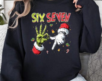 Funny 6 7 Meme Christmas Sweatshirt: Viral Holiday Hoodie