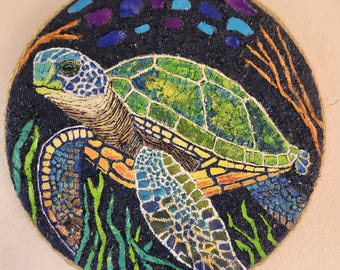Sea Turtle Shell Mosaic
