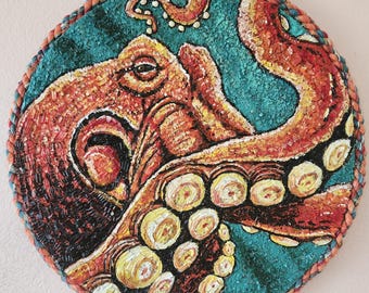Eclectic Octopus Shell Mosaic