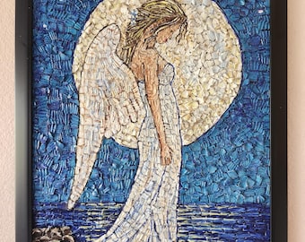 Moonlight Angel Shell Mosaic