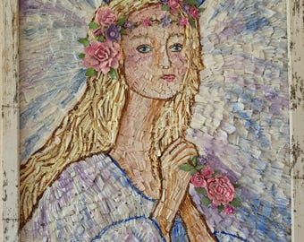 Praying For Peace Shell Angel