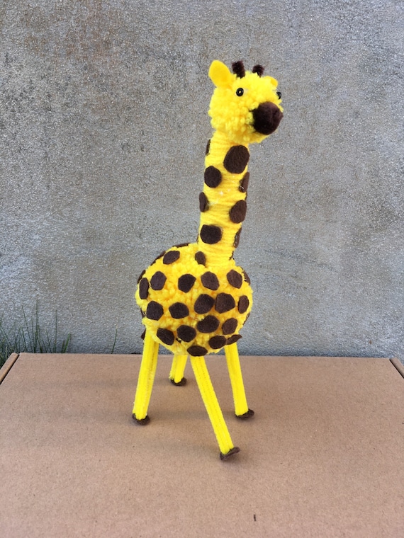 Pom Pom Giraffe Etsy
