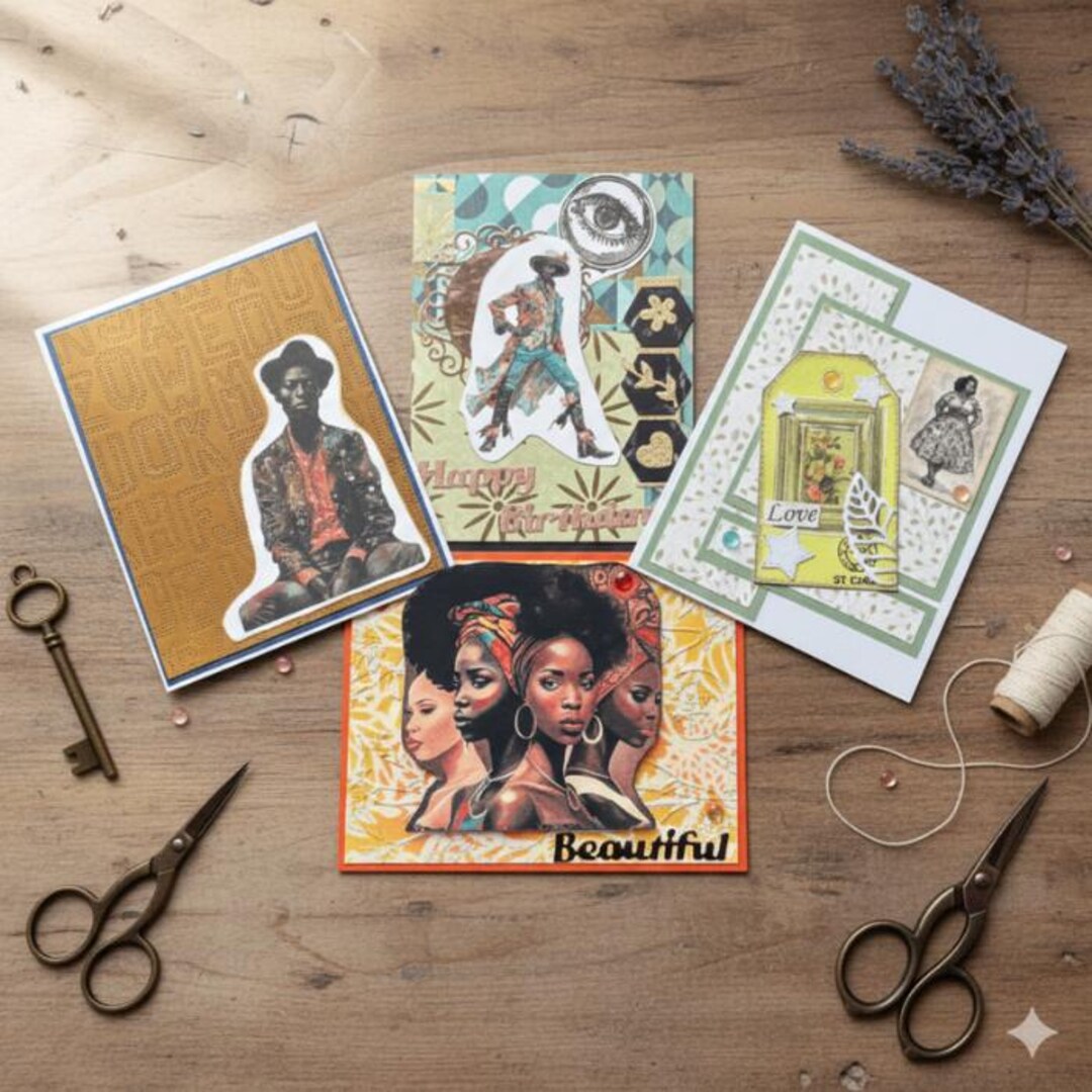 Funky Florals Vintage Note Cards | One-of-a-kind Set | Retro Inspired ...