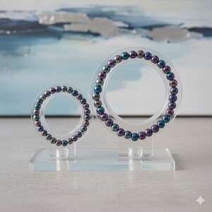 Rainbow Hematite Bracelet for Grounding and Protection