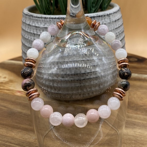 A+ Quality Rhodochrosite Stretchy Bracelets A+ Quality Rhodochrosite Stretchy Bracelets