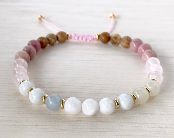 Bracelet de grossesse saine de fertilité / bracelets d'affirmation / cadeau minimaliste pour maman à être / bracelet FIV / cadeau de livraison de grossesse