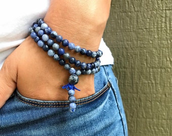 Armband met sodalietkralen: zelfexpressie, derde oogchakra