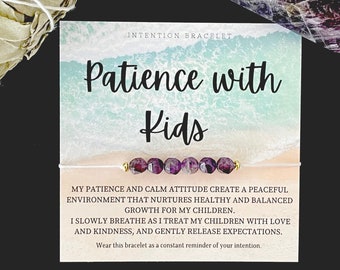 Pulseira de Ametista Intention: Pedra Calmante, Joia para Yoga