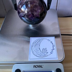 Purple Fluorite Sphere | Crystal Bliss | Healing Crystal | Third Eye Crown Chakra | Metaphysical Reiki Healing | 75.7mm image 10