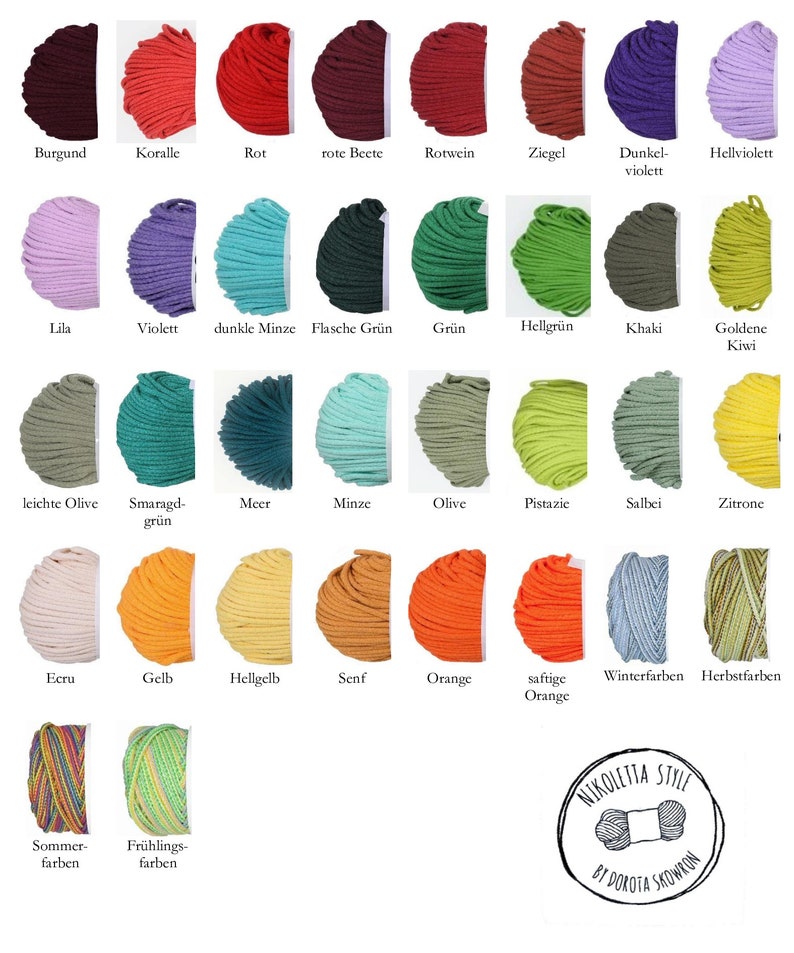Viele Farben ,viele Größen. ovaler Korb, Dekorativer Korb, Häkelaufbewahrungskorb Korb aus Baumwollschnur Bild 10
