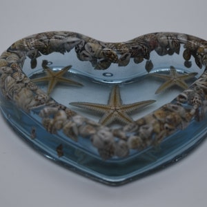 Epoxy resin ashtray. Decoration, epoxy