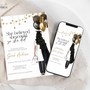 Doctor Graduation Invitation, Physician Invitation, Safety First Invite, Nursing Graduation, Medical School, EMT, Editable Digital Printable